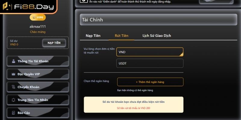 Rút Tiền Fi88 - Hướng Dẫn Giúp Bạn Giao Dịch Nhanh, An Toàn 3 Lỗi bảo trì hệ thống